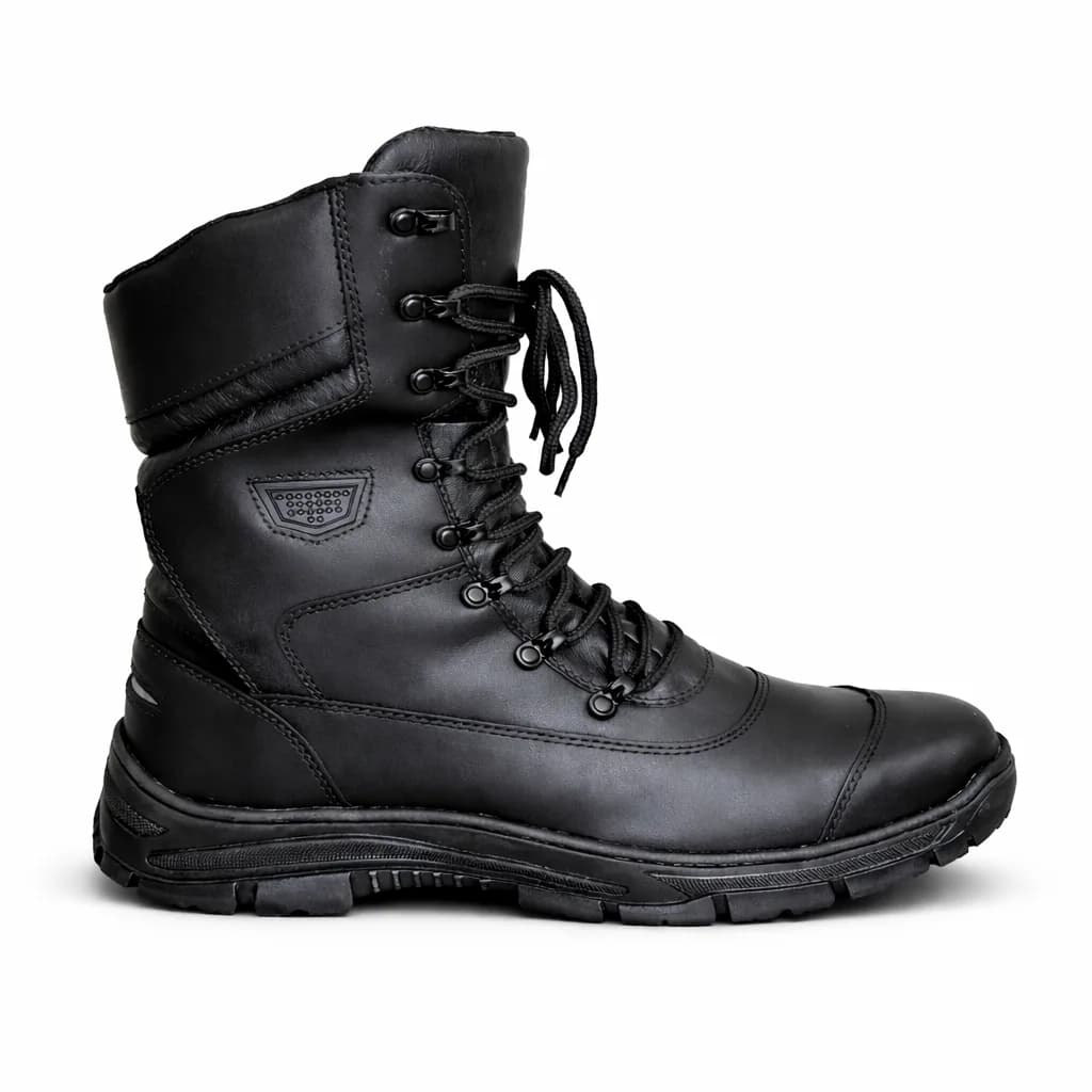 Bota Coturno BX66 em Couro Legítimo com Cadarço