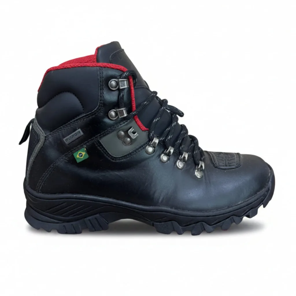 Bota Masculina para Motociclismo Huron Preta Cano Baixo
